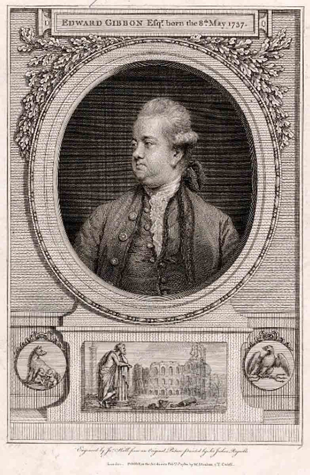 frontispiece edward gibbon portrait