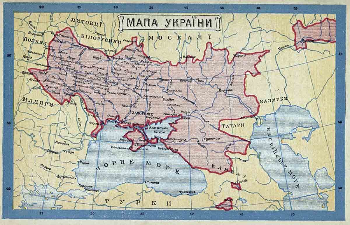 ukraine 1919 map