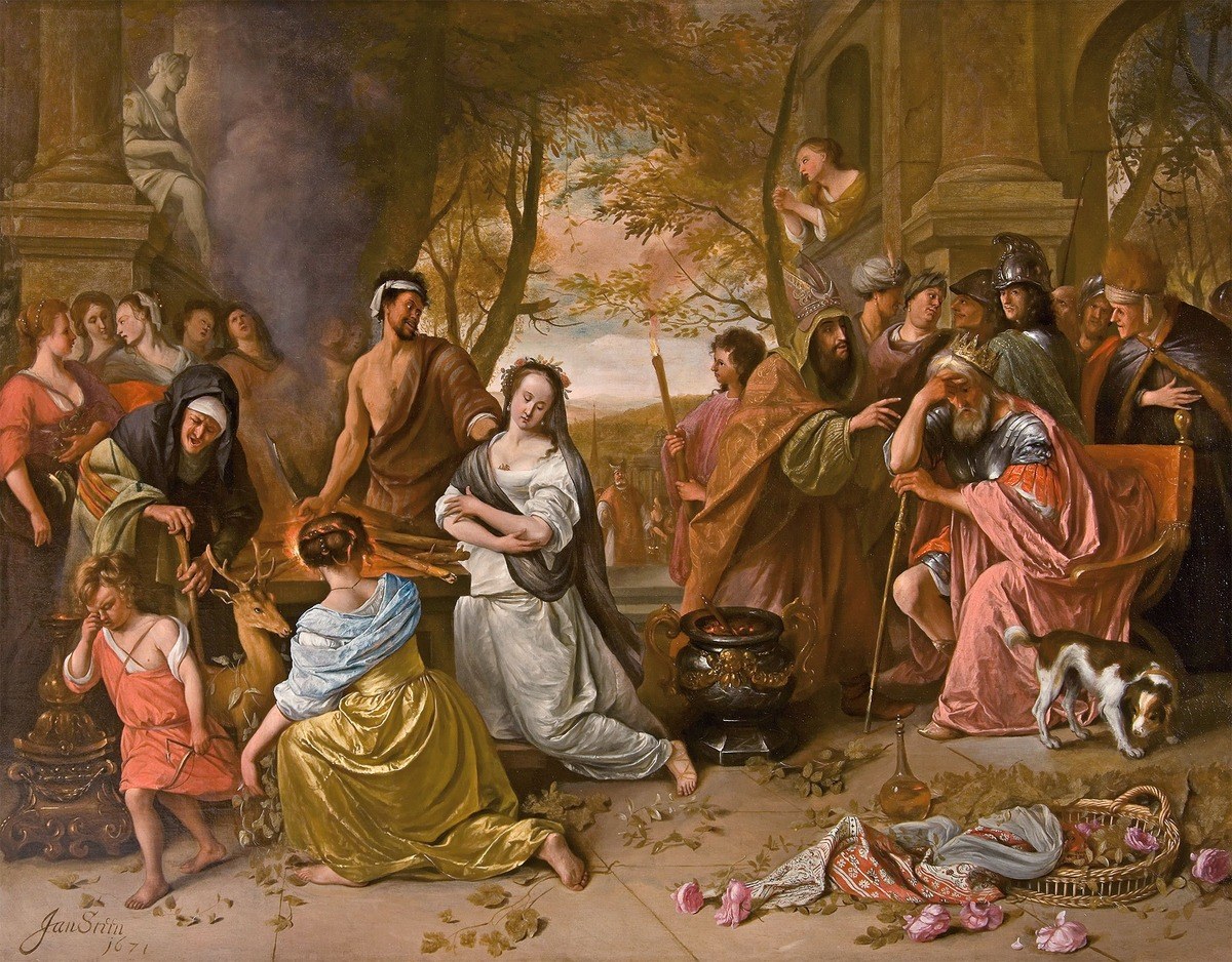 Sacrifice of Iphigenia, by Jan Steen, 1671. Source: Leiden Collection