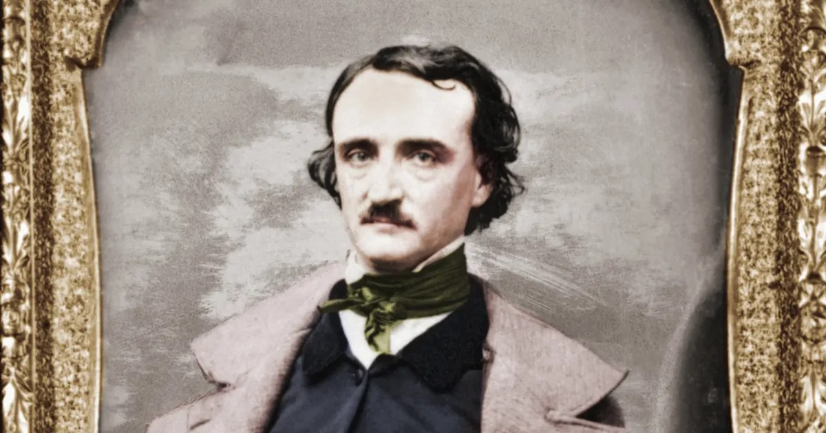 Edgar Allan Poe found delirious