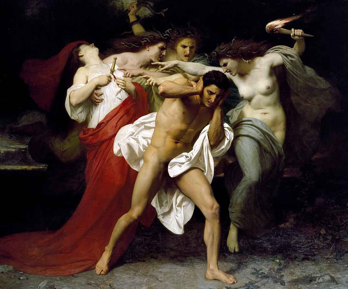 bouguereau orestes pursued furies painting