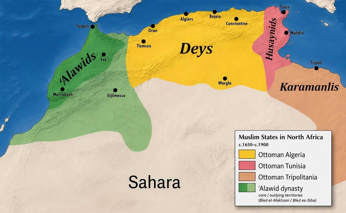 regency of algiers map
