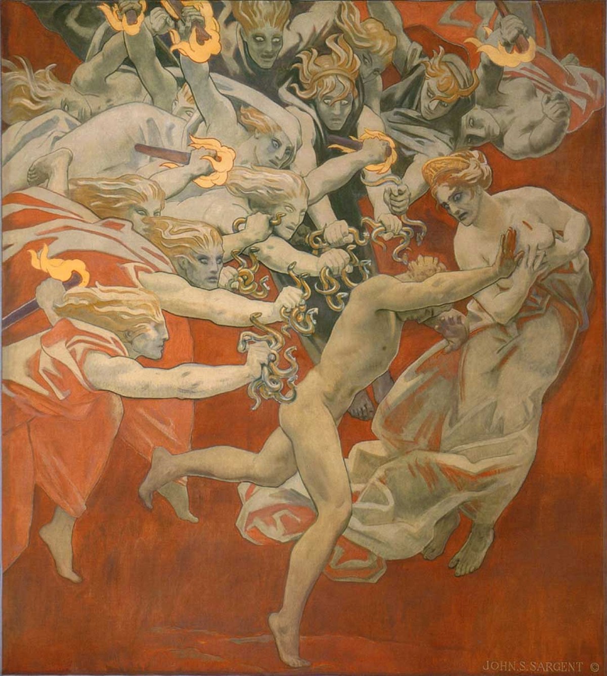 singer sargent orestes pursued furies painting