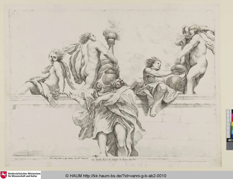Parma Katedrali Kubbe Freski Detayı - Giovanni Battista Vanni (Correggio Özgün Deseni)