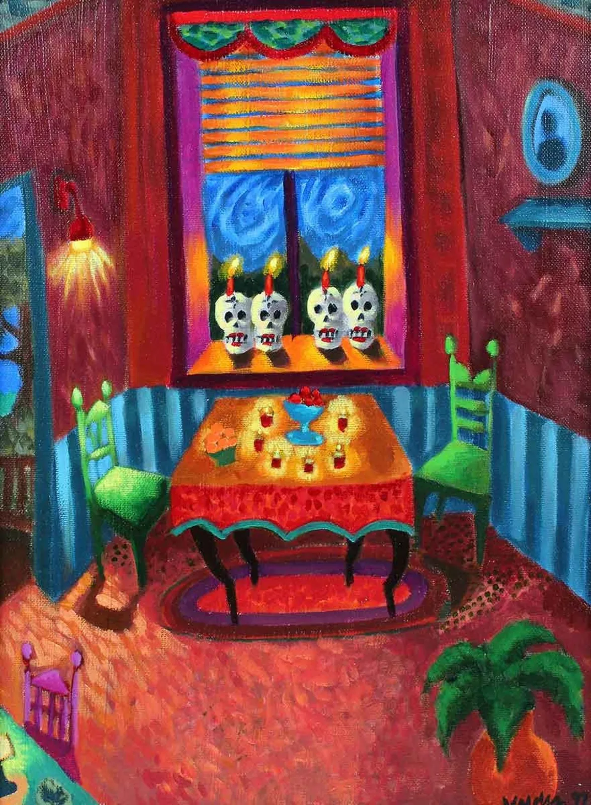 four calaveras painting
