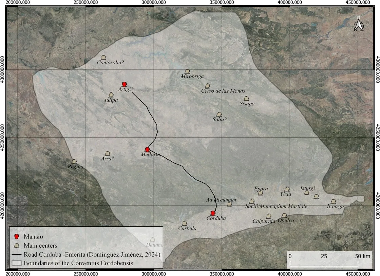 Magnetic scans reveal a Roman roadside station near Fuente Obejuna in southern Spain