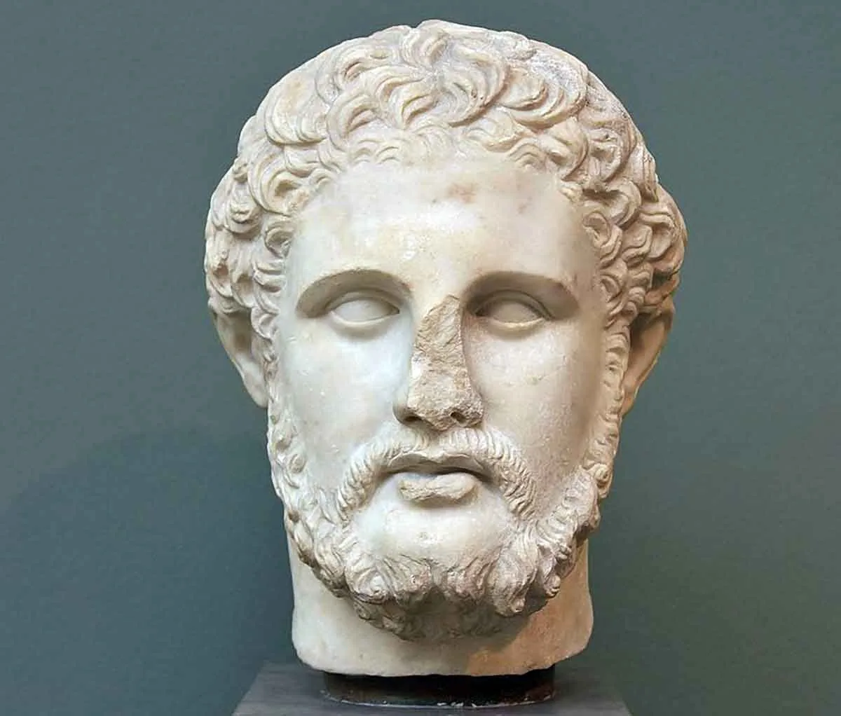 Bust of Philip II of Macedon, Roman copy of a 4th-century BC Greek original. Source: Wikimedia Commons