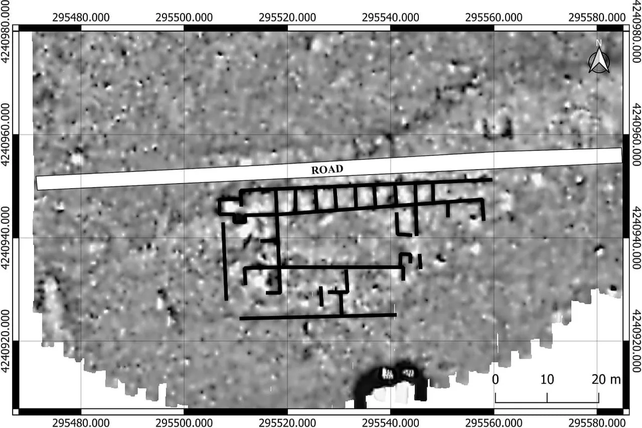 Magnetic scans reveal a Roman roadside station near Fuente Obejuna in southern Spain