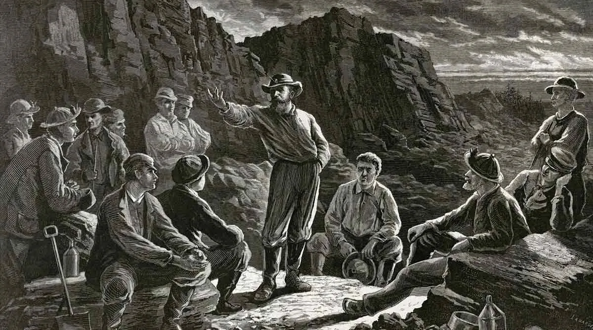 strike in the coal mines