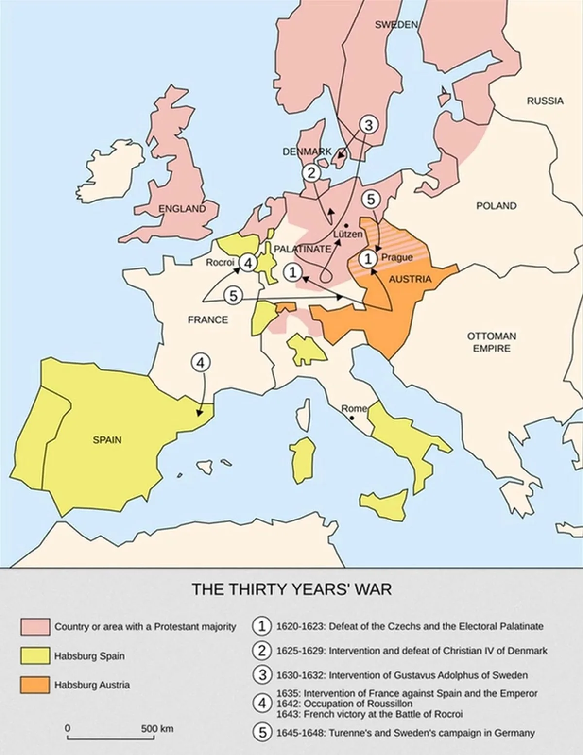 thirty years war map