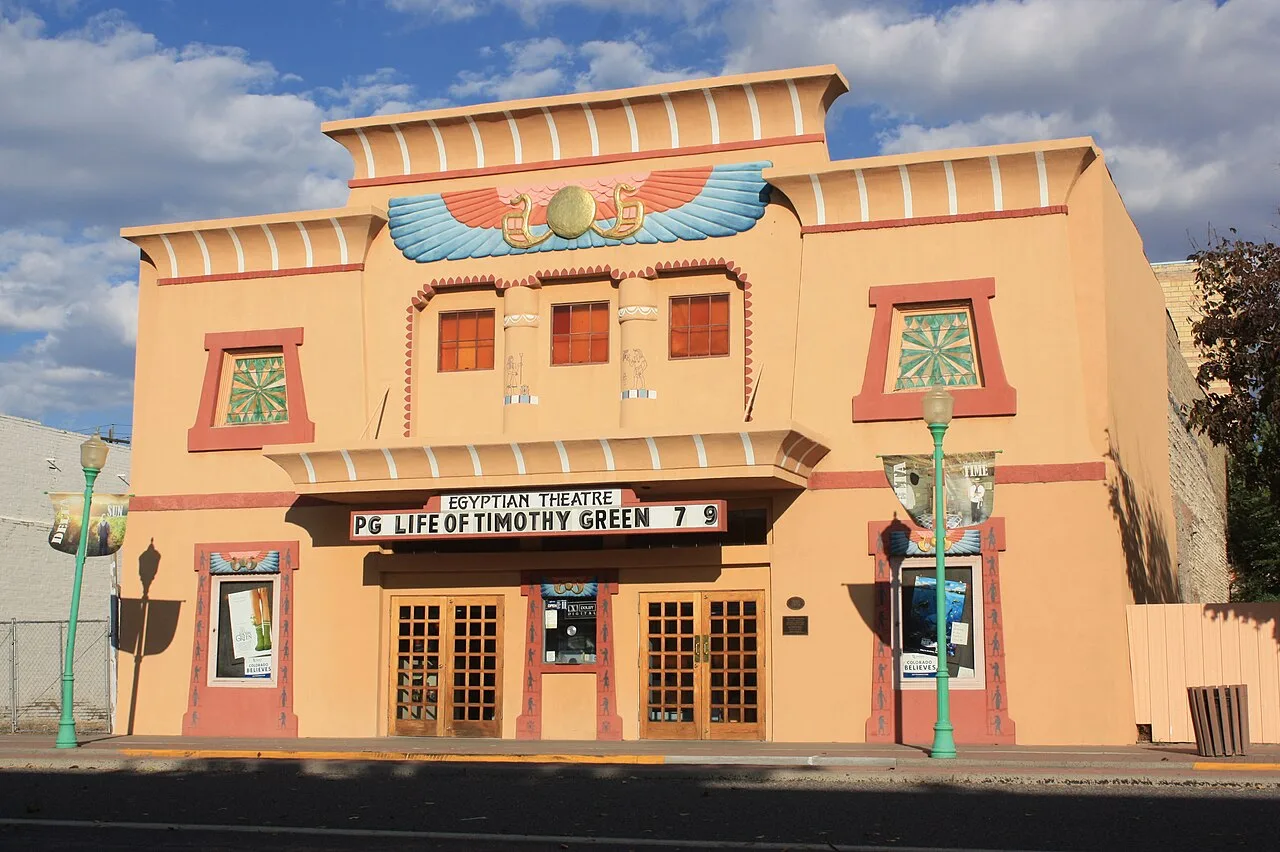 Egyptian Theatre on Main St, Delta, Colorado.